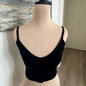 Superdown‎ Black Knit Top